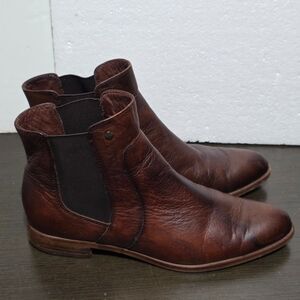 Isola Brown Leather Women's Booties 6,5M
